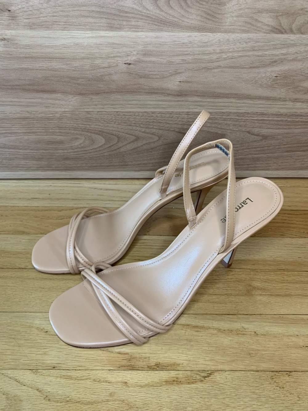 Larroude Annie Slingback Sandals in Nude - Size 11